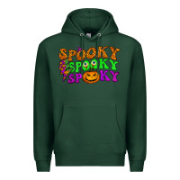 Sports Green spooky with lightning bolt Premium Hoodie - BundleAndBundleShop