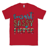 Red smart  sassy fierce Classic Tee - JahusDesignShop