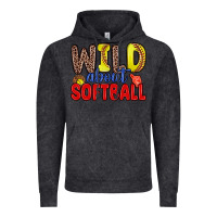 Vintage Black wild about softball Vintage Hoodie - Zillion Design Studio