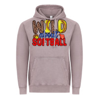 Vintage Zinc wild about softball Vintage Hoodie - Zillion Design Studio