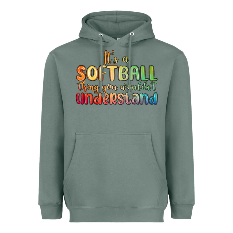 It S A Softball Thing You Wouldn T Understand Heavyweight Hoodie by MaliasSmallBusiness | Teevron