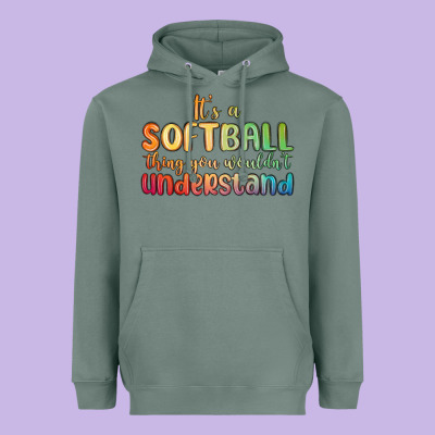 It S A Softball Thing You Wouldn T Understand Heavyweight Hoodie Designed By Maliassmallbusiness