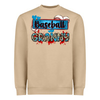 Baseball Granny With Leopard Heavyweight Sweatshirt | Teevron
