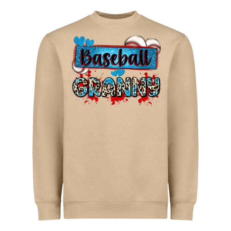 Baseball Granny With Leopard Heavyweight Sweatshirt by Zillion Design Studio | Teevron