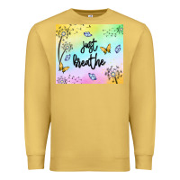 Antique Gold just breathe Premium Sweatshirt - MaliasSmallBusiness