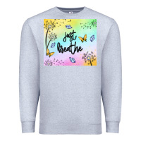 Heather Grey just breathe Premium Sweatshirt - MaliasSmallBusiness