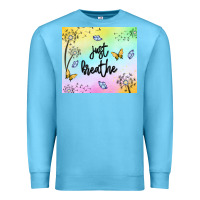 Ocean Blue just breathe Premium Sweatshirt - MaliasSmallBusiness