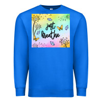 True Royal just breathe Premium Sweatshirt - MaliasSmallBusiness