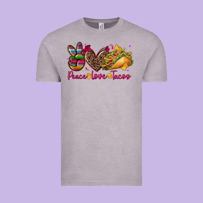 Peace Love Tacos Vintage Tee Designed By Cts Tumbler Store