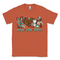 Copper peace love coffee Classic Tee - AdoDesignShop