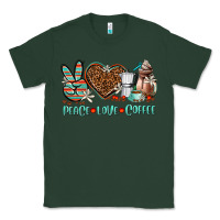 Sports Green peace love coffee Classic Tee - AdoDesignShop