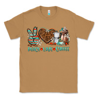 Toasted Coconut peace love coffee Classic Tee - AdoDesignShop
