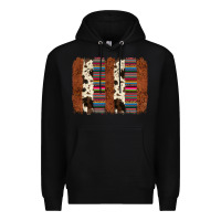 Black serape cowhide  brushstroke Premium Hoodie - AdoDesignShop
