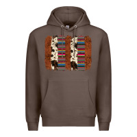 Coffee serape cowhide  brushstroke Premium Hoodie - AdoDesignShop