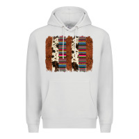 Dove Grey serape cowhide  brushstroke Premium Hoodie - AdoDesignShop