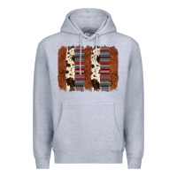 Heather Grey serape cowhide  brushstroke Premium Hoodie - AdoDesignShop