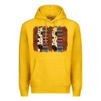Lemon serape cowhide  brushstroke Premium Hoodie - AdoDesignShop