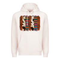 Pale Pink serape cowhide  brushstroke Premium Hoodie - AdoDesignShop