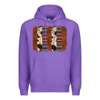 Purple serape cowhide  brushstroke Premium Hoodie - AdoDesignShop