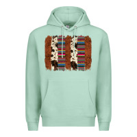 Seafoam serape cowhide  brushstroke Premium Hoodie - AdoDesignShop