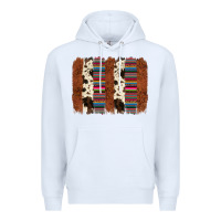 White serape cowhide  brushstroke Premium Hoodie - AdoDesignShop