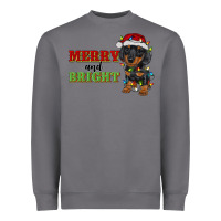 Storm merry and bright dachshund Heavyweight Sweatshirt - RanaPortraitStore