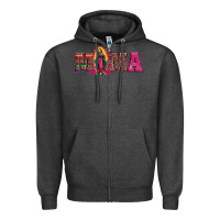 Charcoal Heather mama our lady of guadalupe Zipper Hoodie - Artiststas