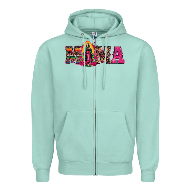 Mama Our Lady Of Guadalupe Zipper Hoodie by Artiststas | Teevron