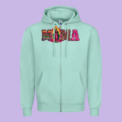 Mama Our Lady Of Guadalupe Zipper Hoodie Designed By Artiststas