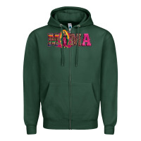 Sports Green mama our lady of guadalupe Zipper Hoodie - Artiststas