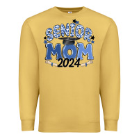 Antique Gold senior mom 2024 Premium Sweatshirt - MaliasSmallBusiness