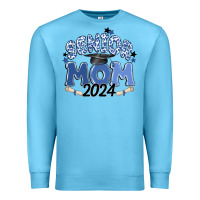 Ocean Blue senior mom 2024 Premium Sweatshirt - MaliasSmallBusiness