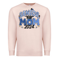 Pale Pink senior mom 2024 Premium Sweatshirt - MaliasSmallBusiness