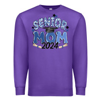 Purple senior mom 2024 Premium Sweatshirt - MaliasSmallBusiness