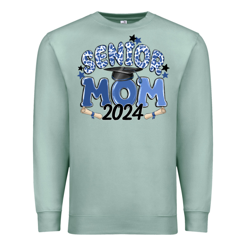 Senior Mom 2024 Premium Sweatshirt by MaliasSmallBusiness | Teevron