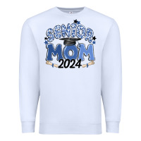 White senior mom 2024 Premium Sweatshirt - MaliasSmallBusiness