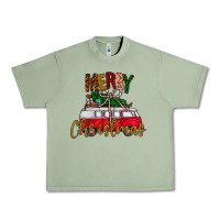 Oil Green merry christmas Urban Heavy Tee - CowhideDigitalArt