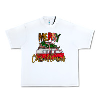 White merry christmas Urban Heavy Tee - CowhideDigitalArt