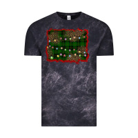 Cloud Black christmas green plaid background Vintage Tee - BarkalooDesign