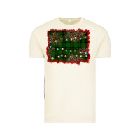 Vintage Arctic christmas green plaid background Vintage Tee - BarkalooDesign