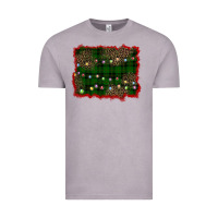 Vintage Zinc christmas green plaid background Vintage Tee - BarkalooDesign