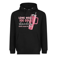 Black long neck ice cold stanley never broke my heart Heavyweight Hoodie - MaliasSmallBusiness
