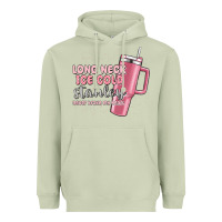 Matcha long neck ice cold stanley never broke my heart Heavyweight Hoodie - MaliasSmallBusiness