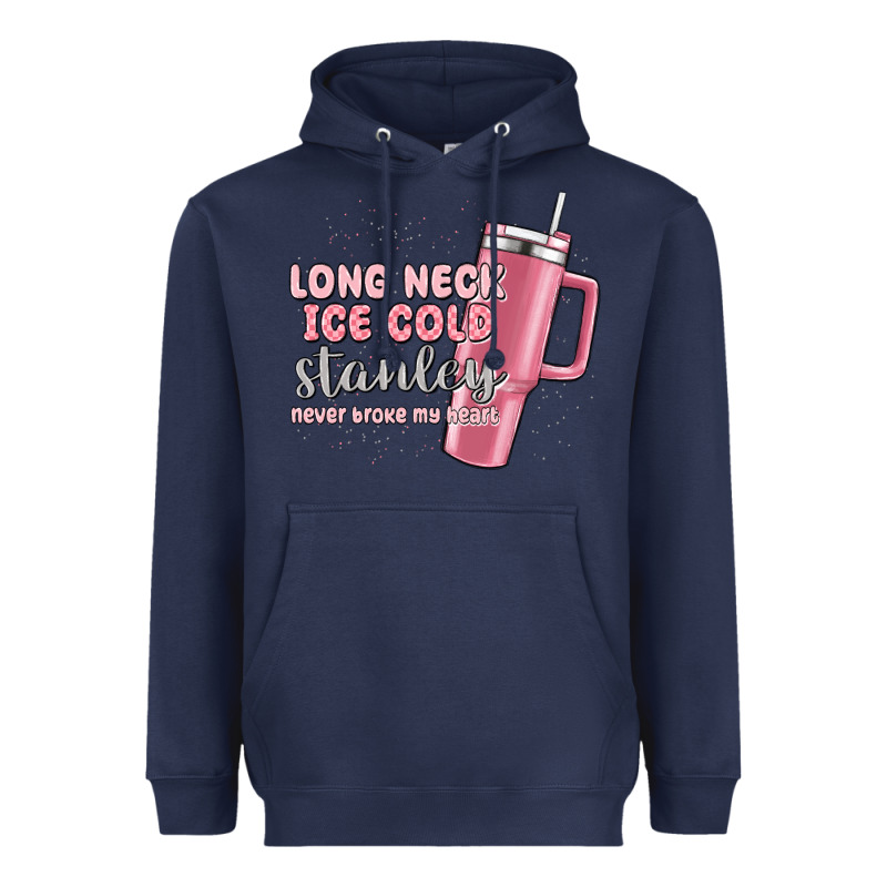 Long Neck Ice Cold Stanley Never Broke My Heart Heavyweight Hoodie by MaliasSmallBusiness | Teevron