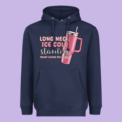 Long Neck Ice Cold Stanley Never Broke My Heart Heavyweight Hoodie Designed By Maliassmallbusiness
