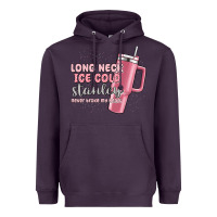 Plum long neck ice cold stanley never broke my heart Heavyweight Hoodie - MaliasSmallBusiness