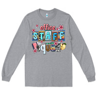Heather Grey staff squad Long Sleeve Tee - AdoDesignShop