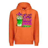 Carrot this witch needs coffee before any hocus pocus Premium Hoodie - BundleAndBundleShop
