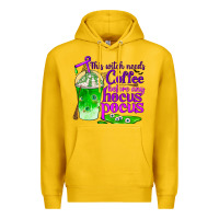 Lemon this witch needs coffee before any hocus pocus Premium Hoodie - BundleAndBundleShop
