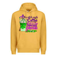 This Witch Needs Coffee Before Any Hocus Pocus Premium Hoodie | Teevron